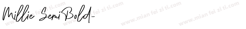 Millie SemiBold字体转换